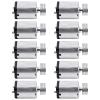 10X DC1.5V-9V 0.08A 3200RPM Output Speed Micro Vibrating Motor, 18X15x12mm Silver view 1
