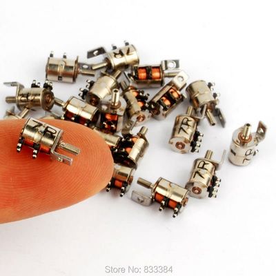 20pcs 1v-3vdc 0.05w 2 Phase 4 Wires Micro Stepper Motor For Camera Safety Monitor Etc - Stepper Motor -