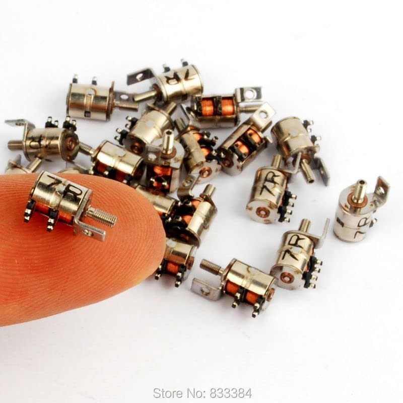 20pcs 1v-3vdc 0.05w 2 Phase 4 Wires Micro Stepper Motor For Camera Safety Monitor Etc - Stepper Motor -
