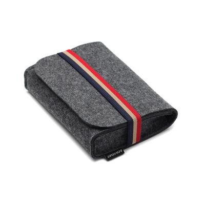17 * 12cm Portable Storage Bag for Earphone Charger USB Hard Drive Case Protector Coin Bank Card Data Cable Felt Storage Pouch (Color : 03)