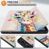 MEEgoodo Case for Samsung Galaxy Tab S8 11 inch 2022 & Galaxy Tab S7 11 inch 2020 with Pen Holder, Protective Tablet Cover with Leather Folding Stand + Soft TPU Back Shell + Auto Wake/Sleep, Giraffe view 2