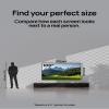 AWOL VISION 100-inch Projector Screen Fixed Frame, 1.3 dB Peak Gain, The Perfect Combo with LTV-2500, 80% Picture Quality Improved, 4K / 8K Ultra HD, Active 3D Wall Mount Projector Screen, MW-100 view 3
