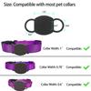 Dog Collar Airtag Holder 2 Pack, Waterproof Companion of Air Tag Trackers Locator Case, Protective itag Apple GPS Holder Compatible with Cat Collars, Silicone Dog airtag Holder(Black White) view 4