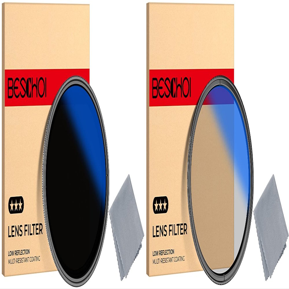 46mm Variable ND2-400 Filter & CPL Lens Filters Kit with Multi-Layer Coatings for Camera Lens