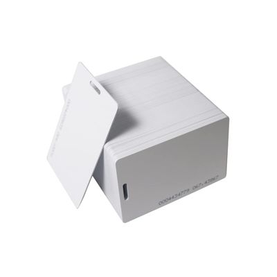 Getmorv 100 PCS 125KHz RFID Proximity ID Cards with Slot Hole Punch Key Token Tag Card for Entry Access Control System for Electronic Door Cabinet Lock EM4100 TK4100 Read-Only