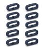 10-Pack Fastener Rings Compatible with Garmin Forerunner 255/265, 22mm Silicone Replacement Watch Band Loop/Holder/Retainer (Blue) view 1