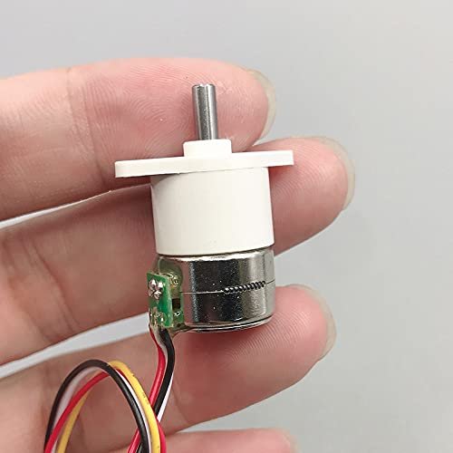 DC 5V Micro 15mm Gearbox Gear Stepper Motor 2-phases 4-wire 20:1/ 50:1/ 150:1/ 298:1 Gear Ratio Monitor Camera Stepping Motor - (Speed(RPM): B Ratio 50)