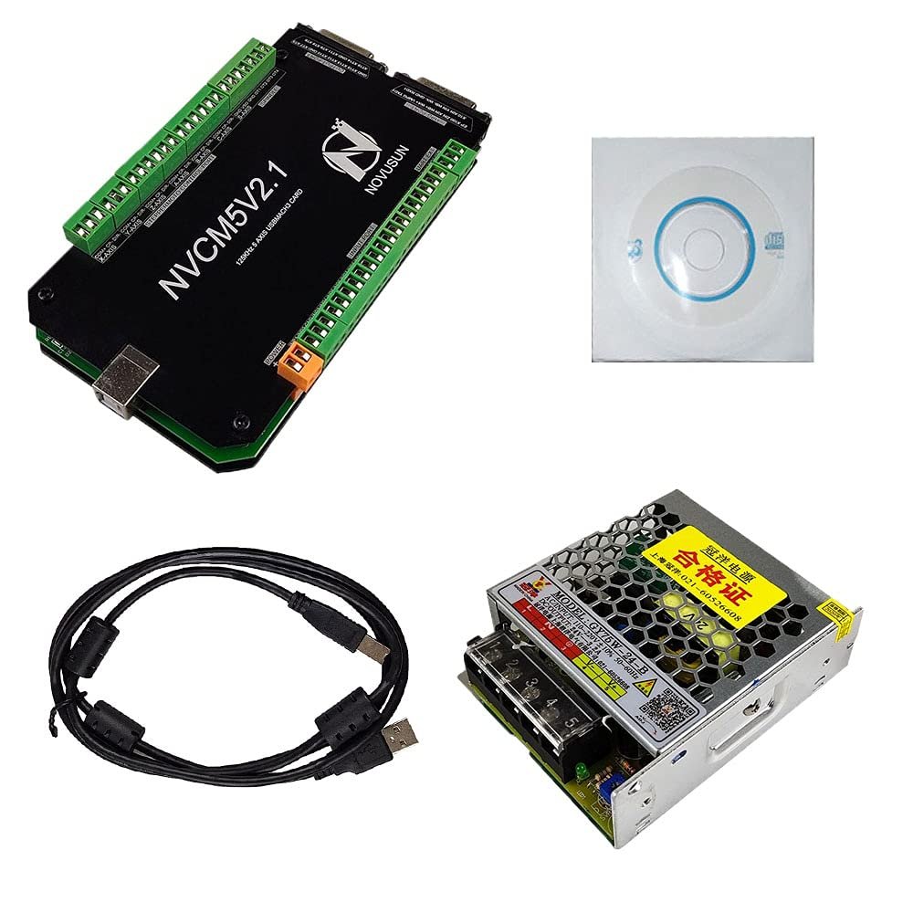 CNC kit NVCMV2.1 4 axis USB card 300KHz CNC router 3 4 5 6 axis motion control card breakout board, 75W 24V DC|Motor Driver| - - (Voltage: 6 AXIS)