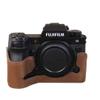 CLKSUMFE This fuji XH2S/X-H2S/XH2 leather bottom case is made from PU leather,feels soft and comfortable. Internal soft layer protects camera from scratches and bumps view 1