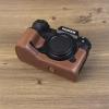 CLKSUMFE This fuji XH2S/X-H2S/XH2 leather bottom case is made from PU leather,feels soft and comfortable. Internal soft layer protects camera from scratches and bumps view 3