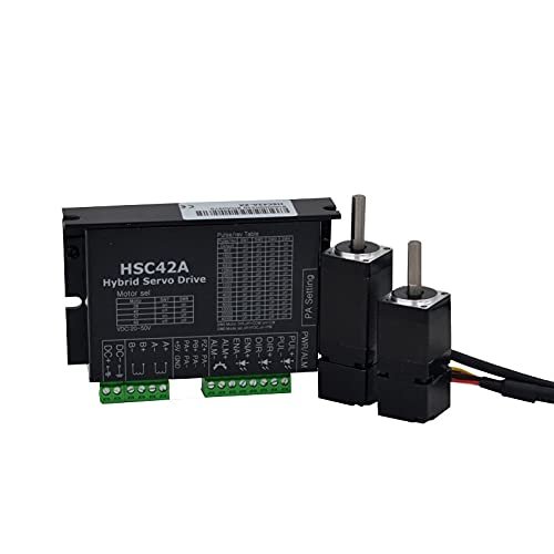 11 28mm frame 2 phase Miniature small closed loop stepper motor drive kit 24VDC 1000 line for CNC machine - (Shaft Diameter: Length 33mm 6N.cm)