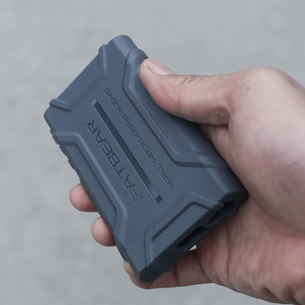FATBEAR Rugged Shockproof Armor Protective Shell Skin Case Cover for Sony Walkman NW-A300 Series NW-A306 NW-A307 (Gray)