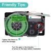 NineLeaf 40 Pack Compatible for XR-18FGN XR18FGN 18mm 3/4'' Black on Fluorescent Green Label Tape LT for EZ Label Printer CW-L300 KL-120 KL-HD1-IH KL-750 KL-780 view 4