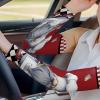 Chef Gnomes Cooling Arm Sleeves for Men Women, Kitchen Dessert Red Buffalo Check UV Protection Arm Sleeves, (M) view 4