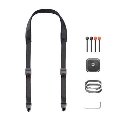 PGYTECH 1.8" Wide Camera Shoulder Strap with Quick Release Plate Wide Camera Neck Straps Long for Photographers Adjustable for DSLR SLR (Night Black)