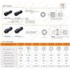 FORTTAR WEIPU SA1210/P2B 2 3 4 5 6 7 9 Pin Waterproof Connector, IP67 Tiny Male Female Metal Connector Plug and Socket 12mm Black (Cable to Cable Inline, Female Plug,7pin) view 2