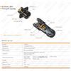 FORTTAR WEIPU SA1210/P2B 2 3 4 5 6 7 9 Pin Waterproof Connector, IP67 Tiny Male Female Metal Connector Plug and Socket 12mm Black (Cable to Cable Inline, Female Plug,7pin) view 3