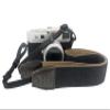 AOLLCCAE Black Camera Strap, 1.5" Wide Soft Pure Cotton Woven Camera Strap, Adjustable Vintage Neck & Shoulder Strap for All DSLR view 1