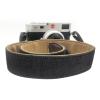 AOLLCCAE Black Camera Strap, 1.5" Wide Soft Pure Cotton Woven Camera Strap, Adjustable Vintage Neck & Shoulder Strap for All DSLR view 2
