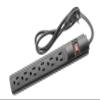 STEREN 6-Outlet Power Strip with 3ft Cord, Right Angle, 90 Degree, Black view 1