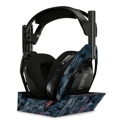 MightySkins Skin Compatible with Astro A50 Wireless Headphones + Base Station (Gen 4) - Storm Cloud | Protective, Durable, and Unique Vinyl Decal wrap Cover | Easy to Apply | Made in The USA
