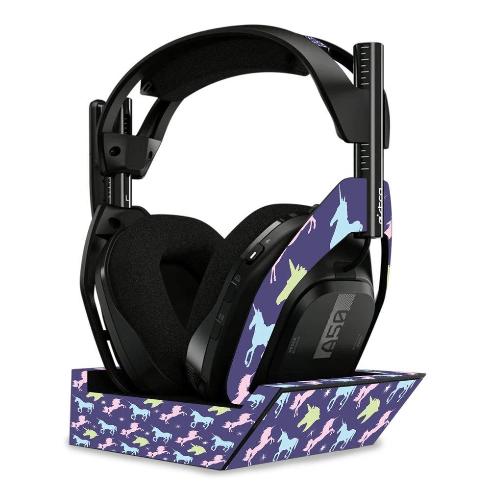 MightySkins Skin Compatible with Astro A50 Wireless Headphones + Base Station (Gen 4) - Unicorn Dream | Protective, Durable, and Unique Vinyl Decal wrap Cover | Easy to Apply | Made in The USA