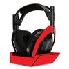 MightySkins Skin Compatible with Astro A50 Wireless Headphones + Base Station (Gen 4) - Solid Red | Protective, Durable, and Unique Vinyl Decal wrap Cover | Easy to Apply | Made in The USA view 1
