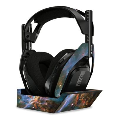 MightySkins Skin Compatible with Astro A50 Wireless Headphones + Base Station (Gen 4) - Golden Nebula | Protective, Durable, and Unique Vinyl Decal wrap Cover | Easy to Apply | Made in The USA