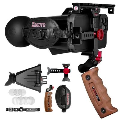 Zacuto Directors Rig | Smartphone Video Rig with Smart Z Finder, Directors Grip, Accessory Rail, Bridge, Diopters & Anti-Fog Shields | Filmmaking & Content Creator Accessories for Mobile Phones