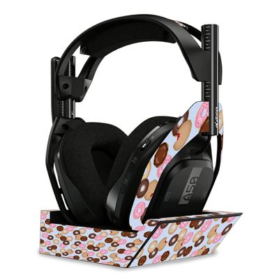 MightySkins Skin Compatible with Astro A50 Wireless Headphones + Base Station (Gen 4) - Donut Binge | Protective, Durable, and Unique Vinyl Decal wrap Cover | Easy to Apply | Made in The USA