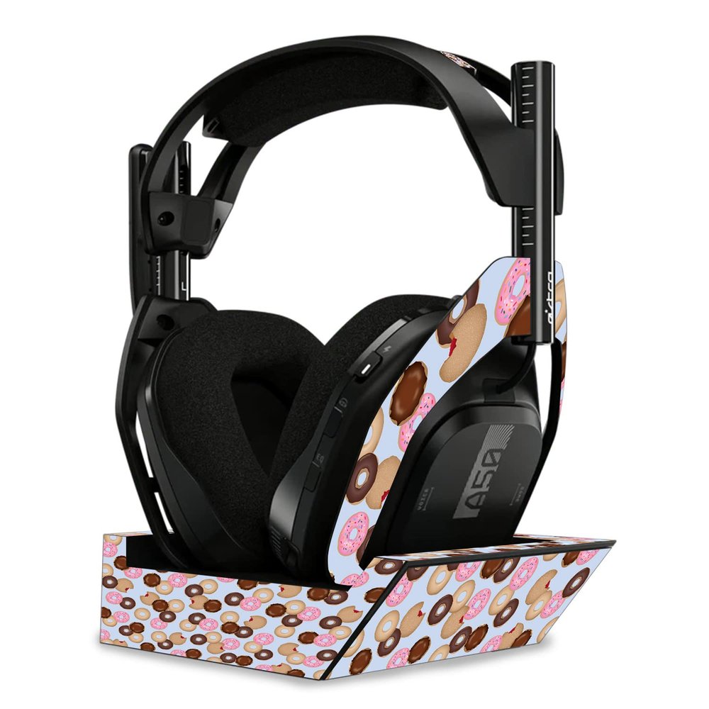 MightySkins Skin Compatible with Astro A50 Wireless Headphones + Base Station (Gen 4) - Donut Binge | Protective, Durable, and Unique Vinyl Decal wrap Cover | Easy to Apply | Made in The USA