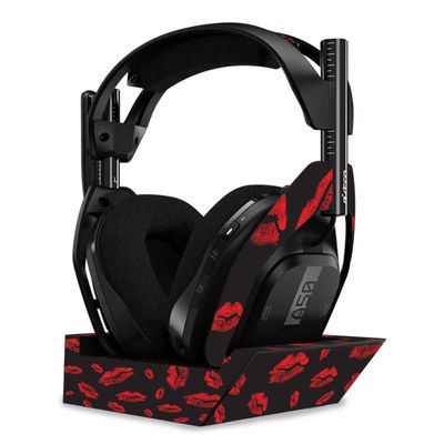 MightySkins Skin Compatible with Astro A50 Wireless Headphones + Base Station (Gen 4) - Kiss Me | Protective, Durable, and Unique Vinyl Decal wrap Cover | Easy to Apply | Made in The USA