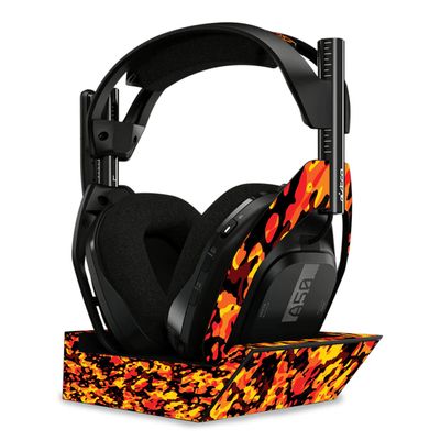 MightySkins Skin Compatible with Astro A50 Wireless Headphones + Base Station (Gen 4) - Warm Modern Camo | Protective, Durable, and Unique Vinyl Decal wrap Cover | Easy to Apply | Made in The USA