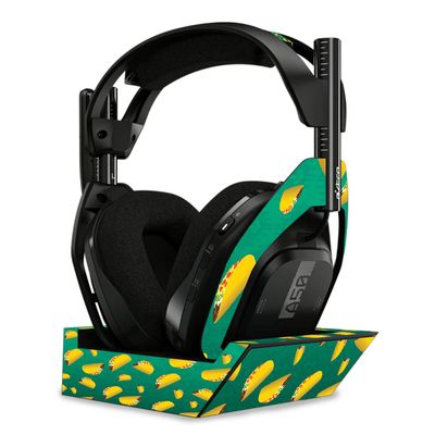 MightySkins Skin Compatible with Astro A50 Wireless Headphones + Base Station (Gen 4) - Tacos | Protective, Durable, and Unique Vinyl Decal wrap Cover | Easy to Apply | Made in The USA
