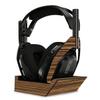 MightySkins Skin Compatible with Astro A50 Wireless Headphones + Base Station (Gen 4) - Dark Zebra Wood | Protective, Durable, and Unique Vinyl Decal wrap Cover | Easy to Apply | Made in The USA view 1