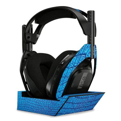 MightySkins Skin Compatible with Astro A50 Wireless Headphones + Base Station (Gen 4) - Vibrant Gator | Protective, Durable, and Unique Vinyl Decal wrap Cover | Easy to Apply | Made in The USA