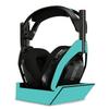 MightySkins Skin Compatible with Astro A50 Wireless Headphones + Base Station (Gen 4) - Solid Turquoise | Protective, Durable, and Unique Vinyl Decal wrap Cover | Easy to Apply | Made in The USA view 1