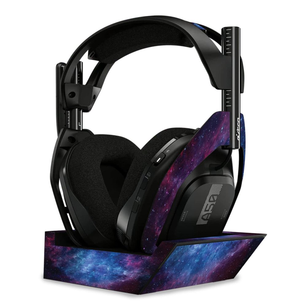 MightySkins Skin Compatible with Astro A50 Wireless Headphones + Base Station (Gen 4) - Nebula | Protective, Durable, and Unique Vinyl Decal wrap Cover | Easy to Apply | Made in The USA