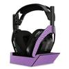MightySkins Skin Compatible with Astro A50 Wireless Headphones + Base Station (Gen 4) - Purple Pleather | Protective, Durable, and Unique Vinyl Decal wrap Cover | Easy to Apply | Made in The USA view 1