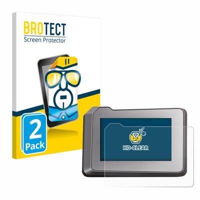 brotect 2-Pack Screen Protector Compatible with KTM 1290 Super Duke R 2022 TFT-Display 7" Screen Protection Film Ultra Clear,Clear