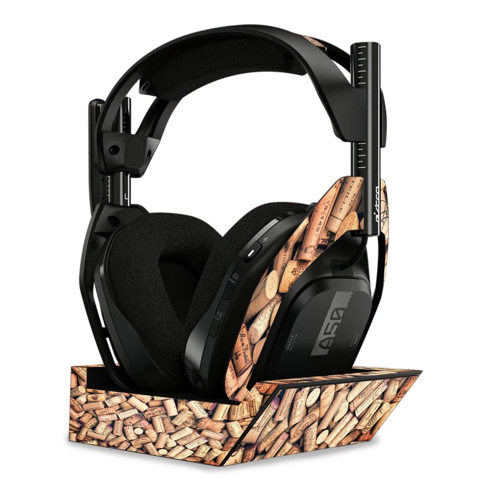 MightySkins Skin Compatible with Astro A50 Wireless Headphones + Base Station (Gen 4) - Corks | Protective, Durable, and Unique Vinyl Decal wrap Cover | Easy to Apply | Made in The USA