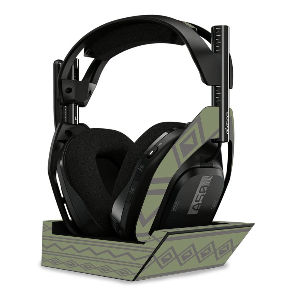 MightySkins Skin Compatible with Astro A50 Wireless Headphones + Base Station (Gen 4) - Green Western | Protective, Durable, and Unique Vinyl Decal wrap Cover | Easy to Apply | Made in The USA