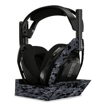 MightySkins Skin Compatible with Astro A50 Wireless Headphones + Base Station (Gen 4) - Digital Camo | Protective, Durable, and Unique Vinyl Decal wrap Cover | Easy to Apply | Made in The USA