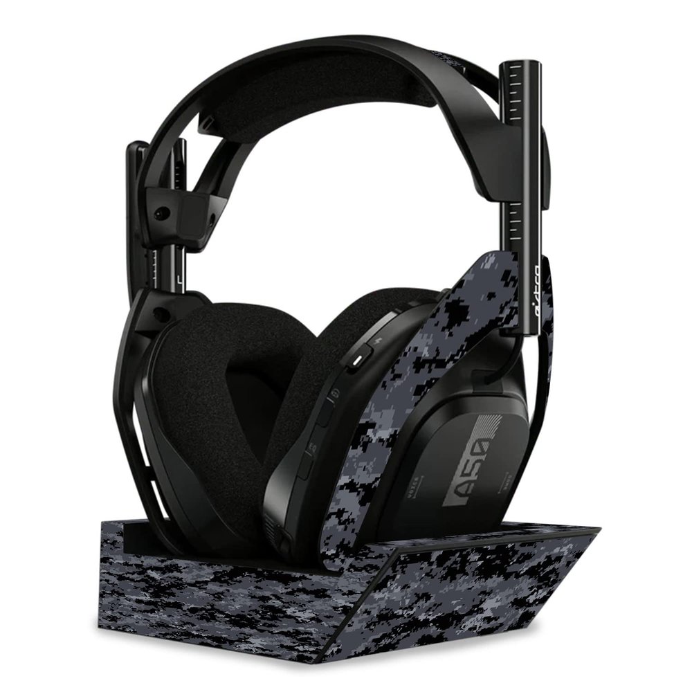 MightySkins Skin Compatible with Astro A50 Wireless Headphones + Base Station (Gen 4) - Digital Camo | Protective, Durable, and Unique Vinyl Decal wrap Cover | Easy to Apply | Made in The USA