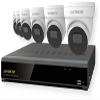 Seco-Larm DRN-K108-06 Enforcer NVR and Camera Kit; Includes: (1) DRN-108-2TB NVR with 2TB HDD, and (6) EV-N2506-2W4WQ White 5MP Turret Cameras view 1