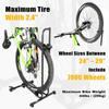 CyclingDeal Upright Bike Stand Floor - Vertical & Horizontal Bicycle Stand Bicycle Storage - Safe & Secure Bike Storage Rack - for Wheels Sizes up to 29" - Bike Rack Garage Bicycle Rack - Classic view 2