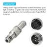 MECCANIXITY 2pcs Aviation Connector GX20 9 Pins 20mm Male Female Wire Panel Aviation Connector Plug Socket for Aviation, High-Speed Rail, Ships view 4