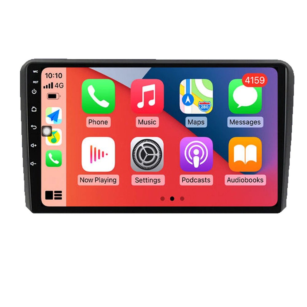 9 Inch Car Radio for Audi A3 Android 12 T-Style Car Stereo Touch Screen, Multimedia Bluetooth GPS Navigation, Portable Car Wireless Radio, with Fm/Am Radio,SWC