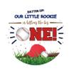 Laeacco 6.5x6.5ft Baseball 1st Birthday Round Backdrop Batter Up Our Little Rookie is Hitting The Big One Circle Backdrop Newborn Baby Boy Girl One Year Old Birthday Arch Background Party Decoration view 3