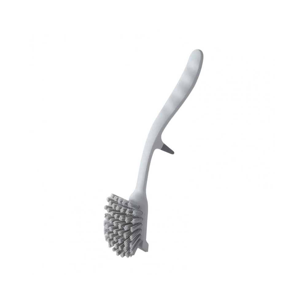 Dishwashing Brush Long Handle Dense Bristles Labor-saving Remove Kitchen Sink Stove Dish Washing Cleaning Brush For Home (Color : Gray)